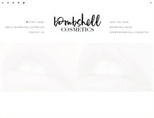 Tablet Screenshot of bombshellcosmetics.com